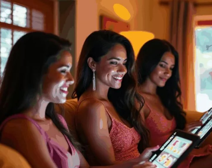 Bangladesh players reviewing a71 app sections on mobile